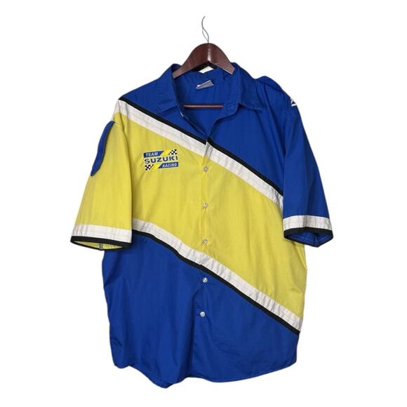 Team Suzuki Racing Button Up Style Shirt XL ( FLAWS ) - Picture 1 of 8
